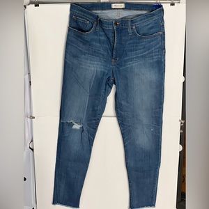 Madewell 9” high rise skinny jeans